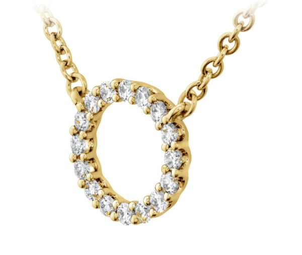 HEARTS ON FIRE SIGNATURE CIRCLE PENDANT - SMALL HFPSIGC00128Y - Image 2