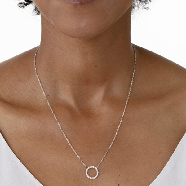 HEARTS ON FIRE SIGNATURE CIRCLE PENDANT - MEDIUM HFPSIGC00408W - Image 3