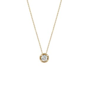 HEARTS ON FIRE WHIMSICAL CIRCLE SINGLE DIAMOND PENDANT NECKLACE UU31838YGHV0201700