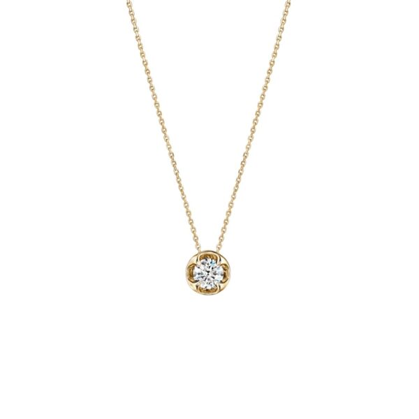 HEARTS ON FIRE WHIMSICAL CIRCLE SINGLE DIAMOND PENDANT NECKLACE UU31838YGHV0201700