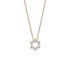 HEARTS ON FIRE AERIAL SUNBURST ENHANCER PENDANT NECKLACE UU30888YGHV0551800
