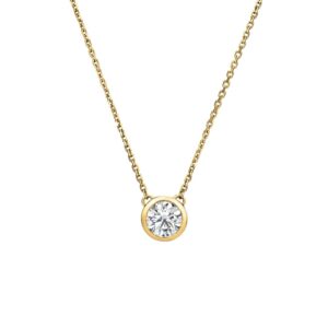 HEARTS ON FIRE CLASSIC BEZEL SOLITAIRE PENDANT HFPHCLABZ00338Y