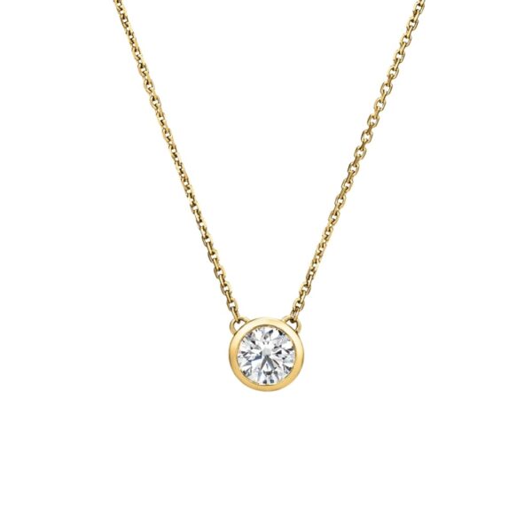 HEARTS ON FIRE CLASSIC BEZEL SOLITAIRE PENDANT HFPHCLABZ00338Y