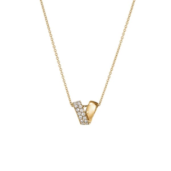 HEARTS ON FIRE INSIDE OUT SPIRAL DIAMOND PENDANT UU29198YGHV0401800