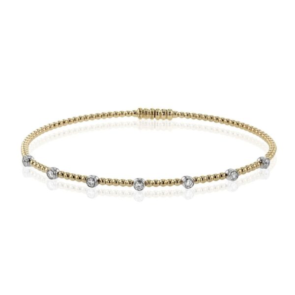 SIMON G. BANGLE IN 18K GOLD WITH DIAMONDS LB2520-Y