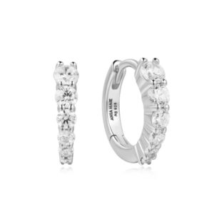 ANIA HAIE SILVER GRADIENT PAVÉ HUGGIES E061-06H