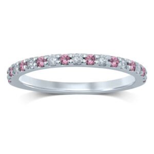 PINK TOURMALINE AND DIAMOND PAVÉ SET RING M4782