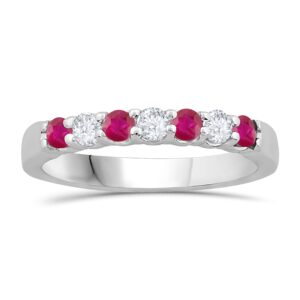 RUBY AND DIAMOND BAND M5459
