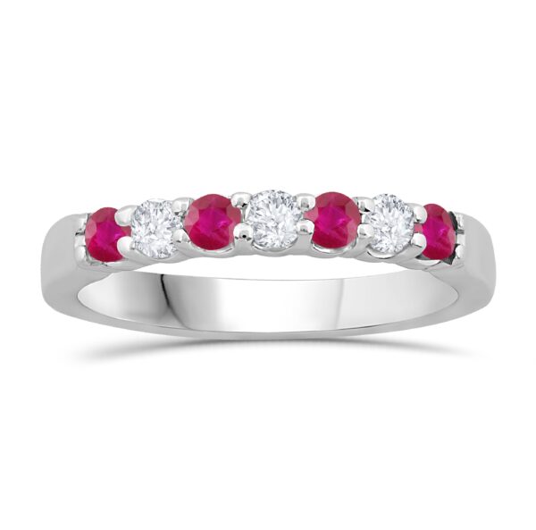 RUBY AND DIAMOND BAND M5459
