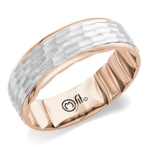 MEN'S WHITE AND ROSE GOLD MFIT BAND JVG2110XT