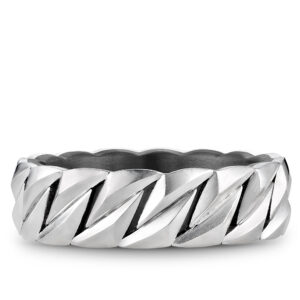 MEN'S WHITE GOLD AND TANTALUM BAND RYL-231WT7-M10