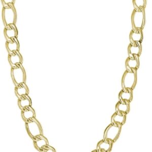 ITALGEM STEEL 6MM FIGARO LINK CHAIN SYN11-22