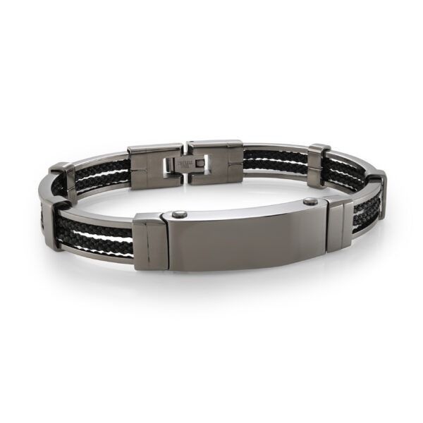 ITALGEM STEEL ID PLATE BRACELET SMBG182