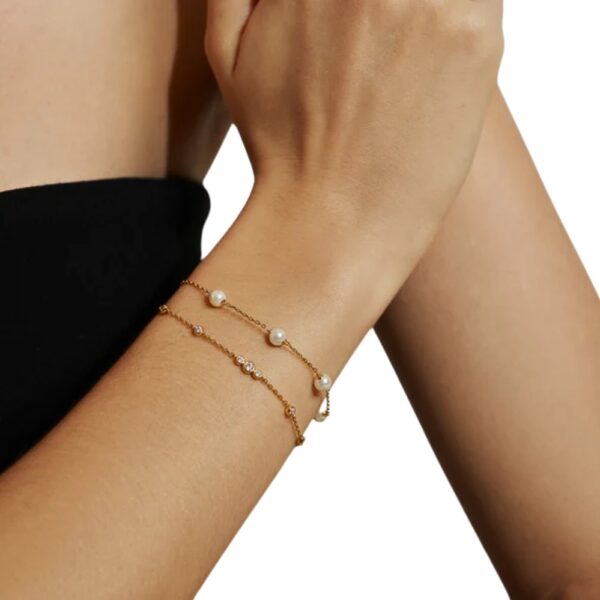 ANIA HAIE GOLD BEZEL STATION BRACELET B065-03G - Image 3