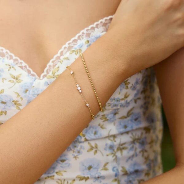 ANIA HAIE GOLD BEZEL STATION BRACELET B065-03G - Image 4