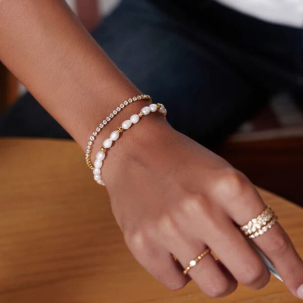 ANIA HAIE GOLD ROW BEZEL SET BRACELET B058-06G - Image 2