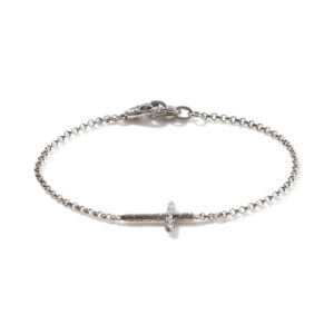 JOHN HARDY CARVED CHAIN CROSS BRACELET BB900013XUM