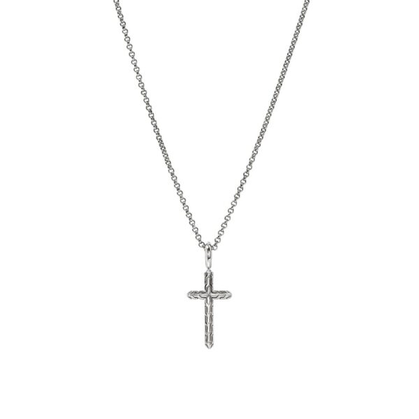JOHN HARDY ESSENTIAL CROSS NECKLACE NB989377X16-18