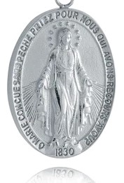 ITALGEM STEEL MIRACULOUS PENDANT SC178-SILV