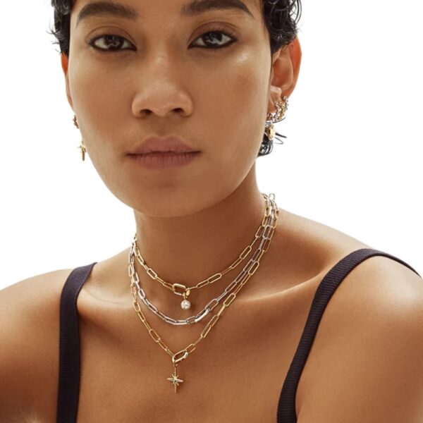 ANIA HAIE SILVER LINKED CHUNKY CHAIN NECKLACE N060-06H - Image 3
