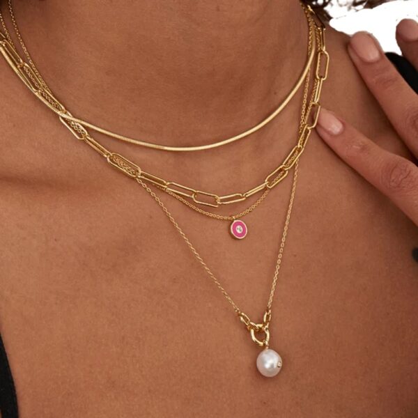 ANIA HAIE GOLD PEARL SPARKLE PENDANT NECKLACE N043-03G - Image 3