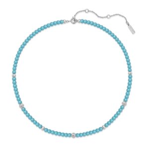 ANIA HAIE SILVER LAB CREATED TURQUOISE NECKLACE N063-03H