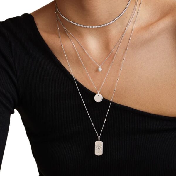 ANIA HAIE SILVER PAVE NECKLACE N058-05H - Image 2