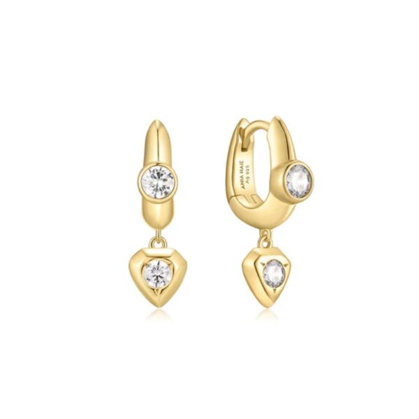 ANIA HAIE U-SHAPED HUGGIE HOOP EARRINGS E067-07G