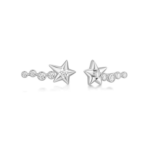 ANIA HAIE SILVER SPARKLING METEOR CLIMBERS E066-06H