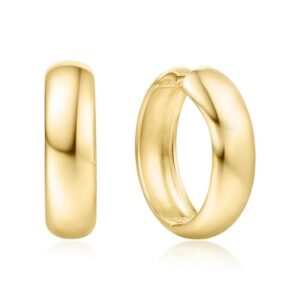 ANIA HAIE GOLD CHUBBY LARGE HUGGIE HOOP EARRINGS E064-08G