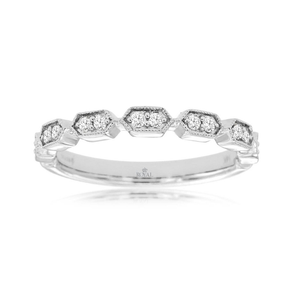 WHITE GOLD DIAMOND WEDDING BAND WH2628D