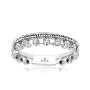 WHITE GOLD DIAMOND WEDDING BAND WH3695D