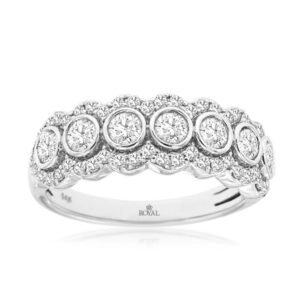WHITE GOLD DIAMOND WEDDING BAND WH2184D