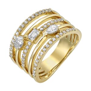 YELLOW GOLD DIAMOND RING RG12327-4YCSC