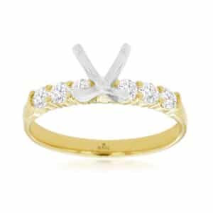 YELLOW GOLD DIAMOND SEMI-MOUNT 3776S