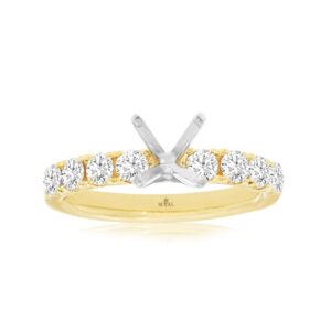 YELLOW GOLD DIAMOND SEMI-MOUNT RING 3899S