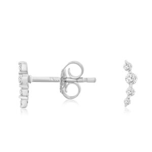 WHITE GOLD DIAMOND EARRINGS WH3724D