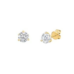 HEARTS ON FIRE THREE-PRONG STUD EARRINGS 3SIE00508Y