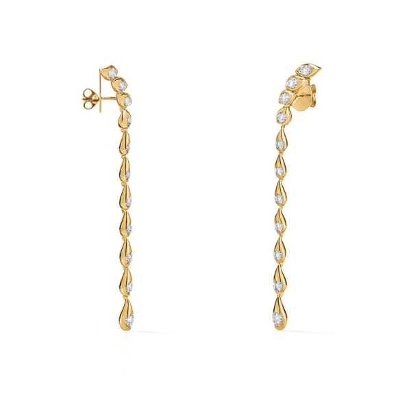 HEARTS ON FIRE LU DROPLET STILETTO EARRINGS UU28928YUV530 - Image 2