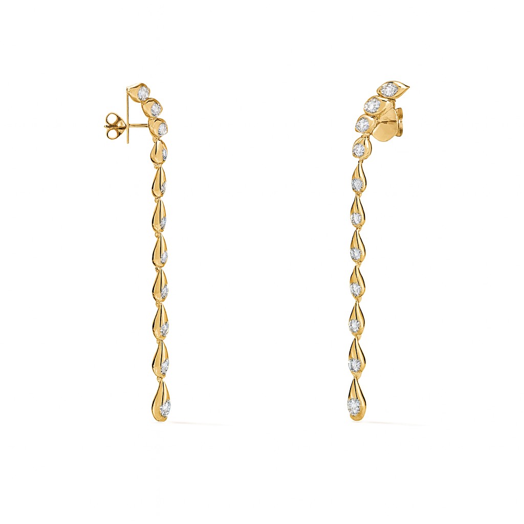 HEARTS ON FIRE LU DROPLET STILETTO EARRINGS UU28928YUV530 - Image 2