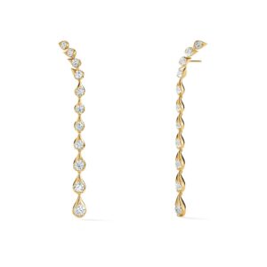 HEARTS ON FIRE LU DROPLET STILETTO EARRINGS UU28928YUV530