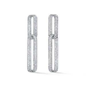 HEARTS ON FIRE INSIDE/OUT PAVE LINK EARRINGS UU30168WGHV475