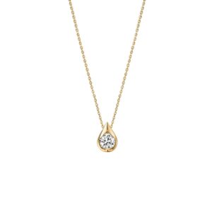 HEARTS ON FIRE LU SINGLE DIAMOND PENDANT NECKLACE UU31648YGHV0201700