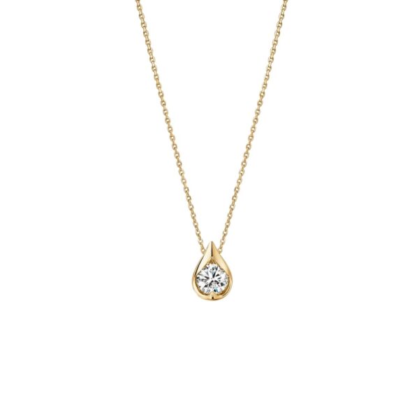 HEARTS ON FIRE LU SINGLE DIAMOND PENDANT NECKLACE UU31648YGHV0201700