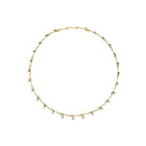 HEARTS ON FIRE VELA CROSSOVER NECKLACE UU27358YGHV4251800