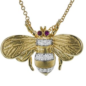 SIMON G. BEE GEMSTONE PENDANT NECKLACE DP274-Y