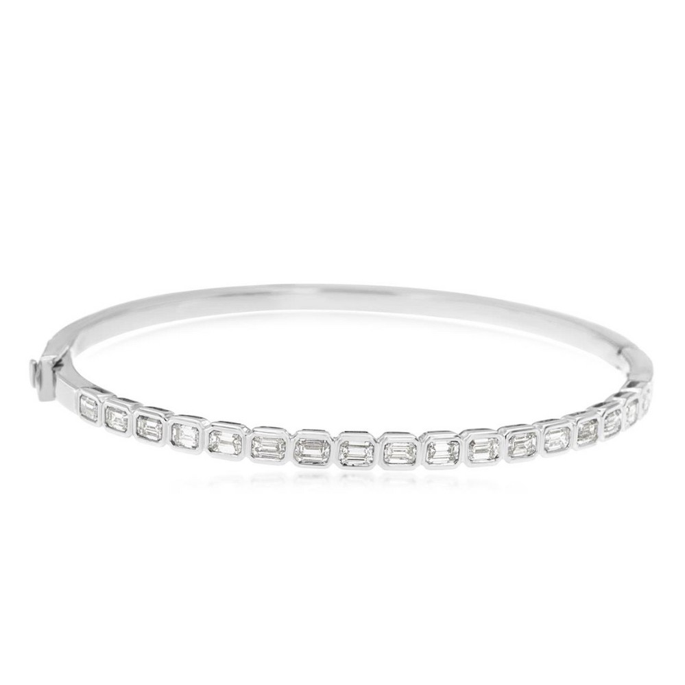 WHITE GOLD DIAMOND BANGLE WH2390D