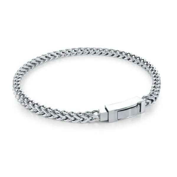 ITALGEM STEEL SQUARE FRANCO BRACELET SMB831-8
