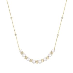 ANIA HAIE GOLD SPARKLING BRAIDED PEARL NECKLACE N069-06G