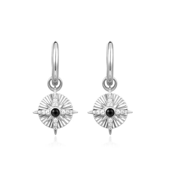 ANIA HAIE SILVER ASTROLABE CHARM HUGGIES E059-20H - Image 2